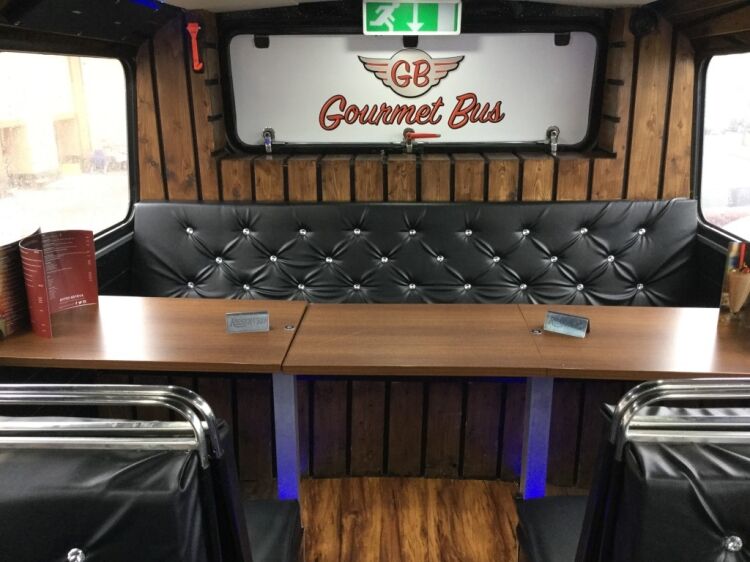 American Styled Diner Double Decker Bus