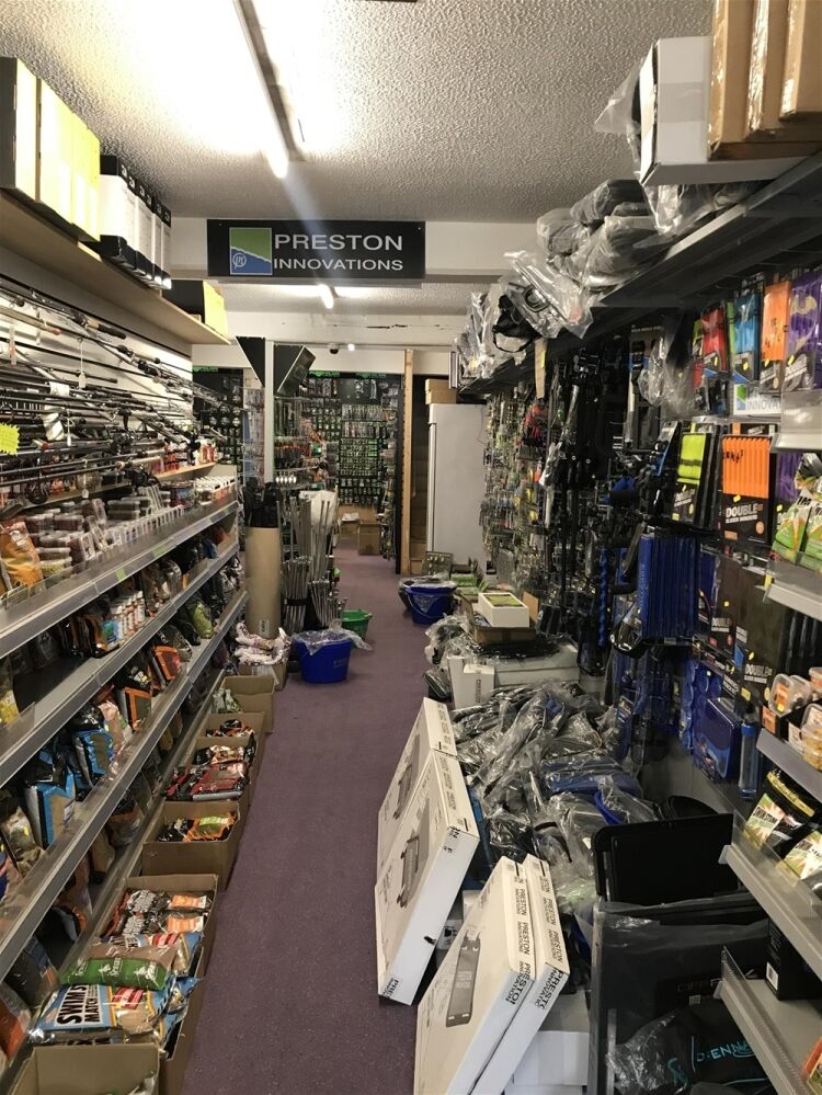 RETAIL ANGLING SUPPLIES EMPORIUM IN BURTON ON TRENT