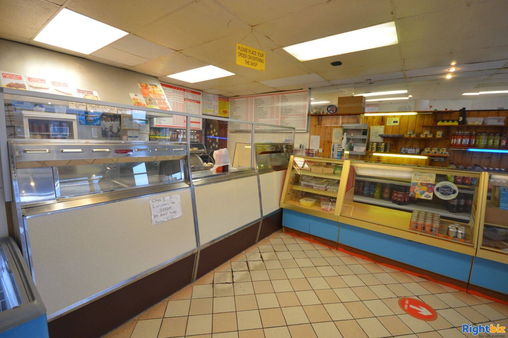Popular traditional Fish and Chip Shop for sale in Glenrothes. (ref 1437)