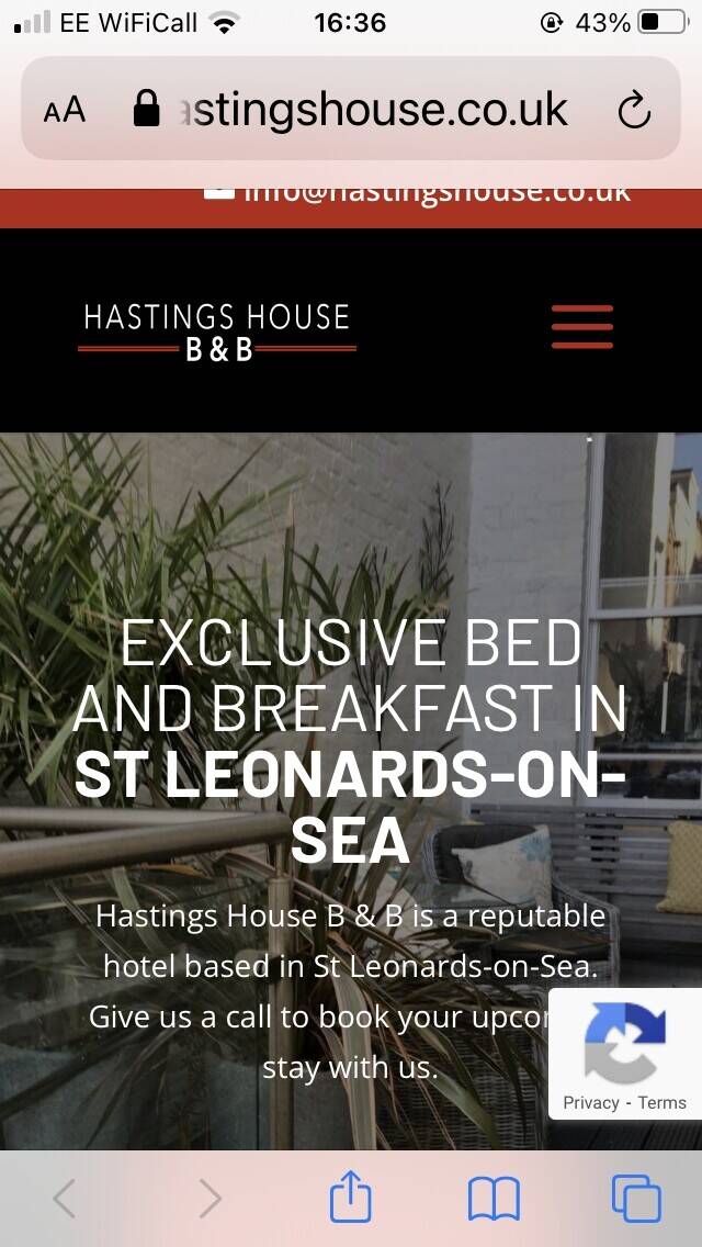 Boutique bed and breakfast for sale in Hastings 
