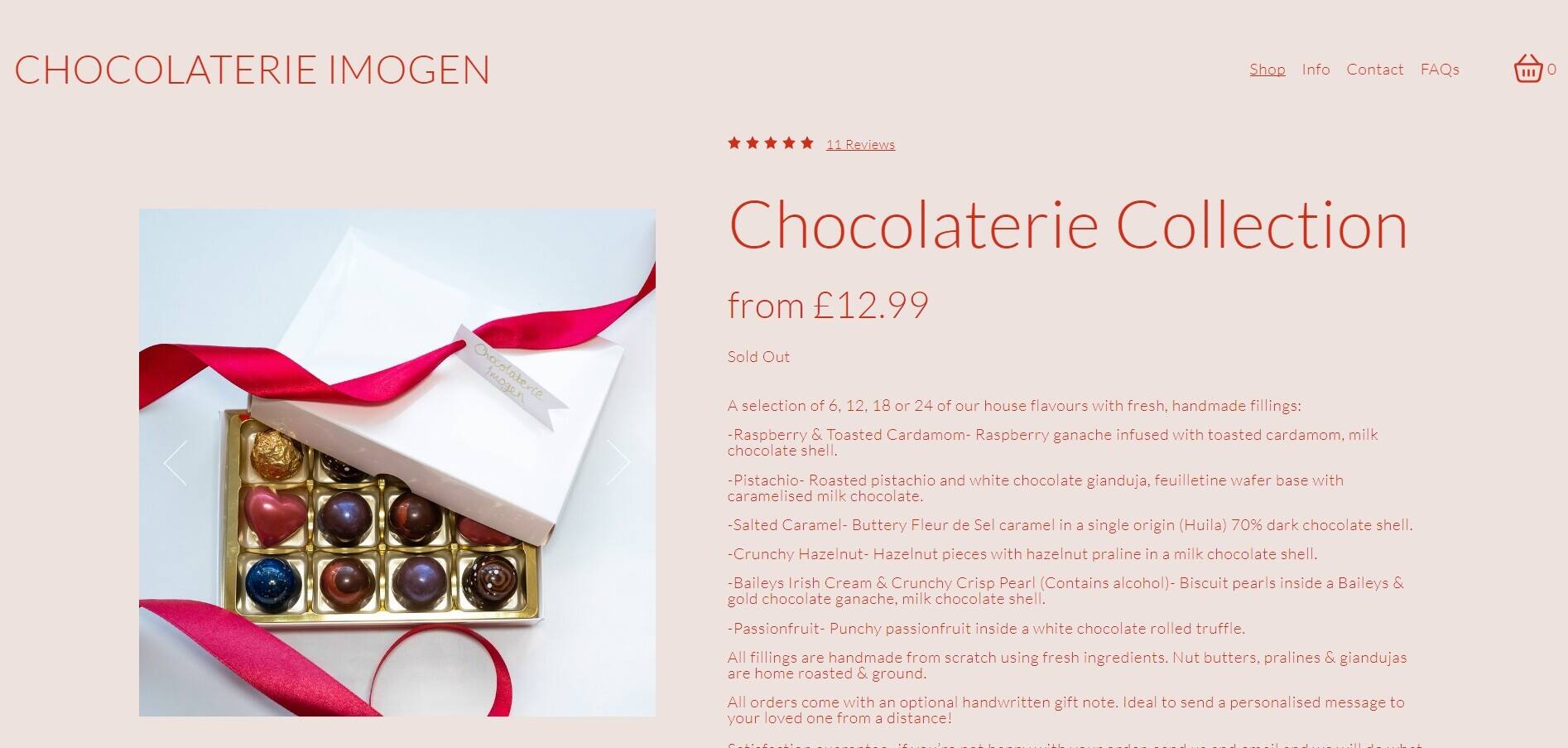 Established Online Artisan Chocolatier Brand ran from home