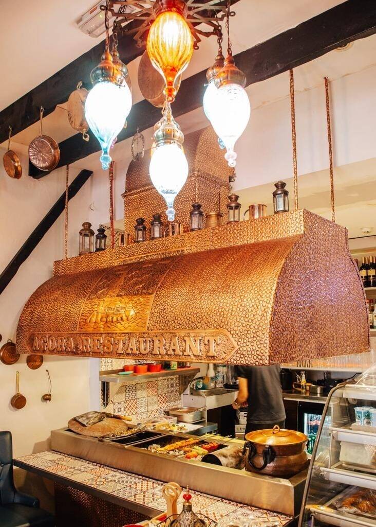 Traditional Turkish And Greek Restaurant With Open BBQ Grill