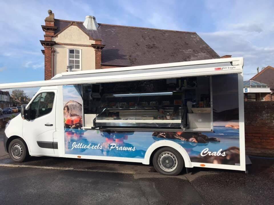 Seafood stall van for sale in Burnham on Crouch 