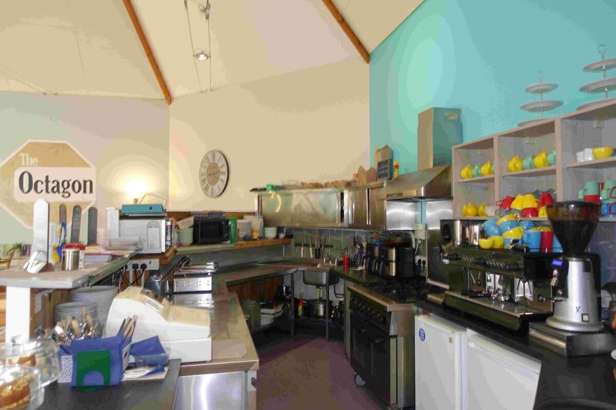 Busy Year Round Trade Cafe in Poundbury Dorset