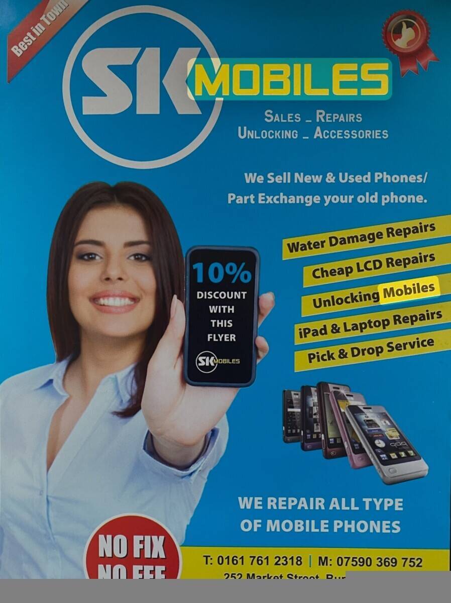 Established mobile phone shop for sale in bury(price reduced for a quick sale)