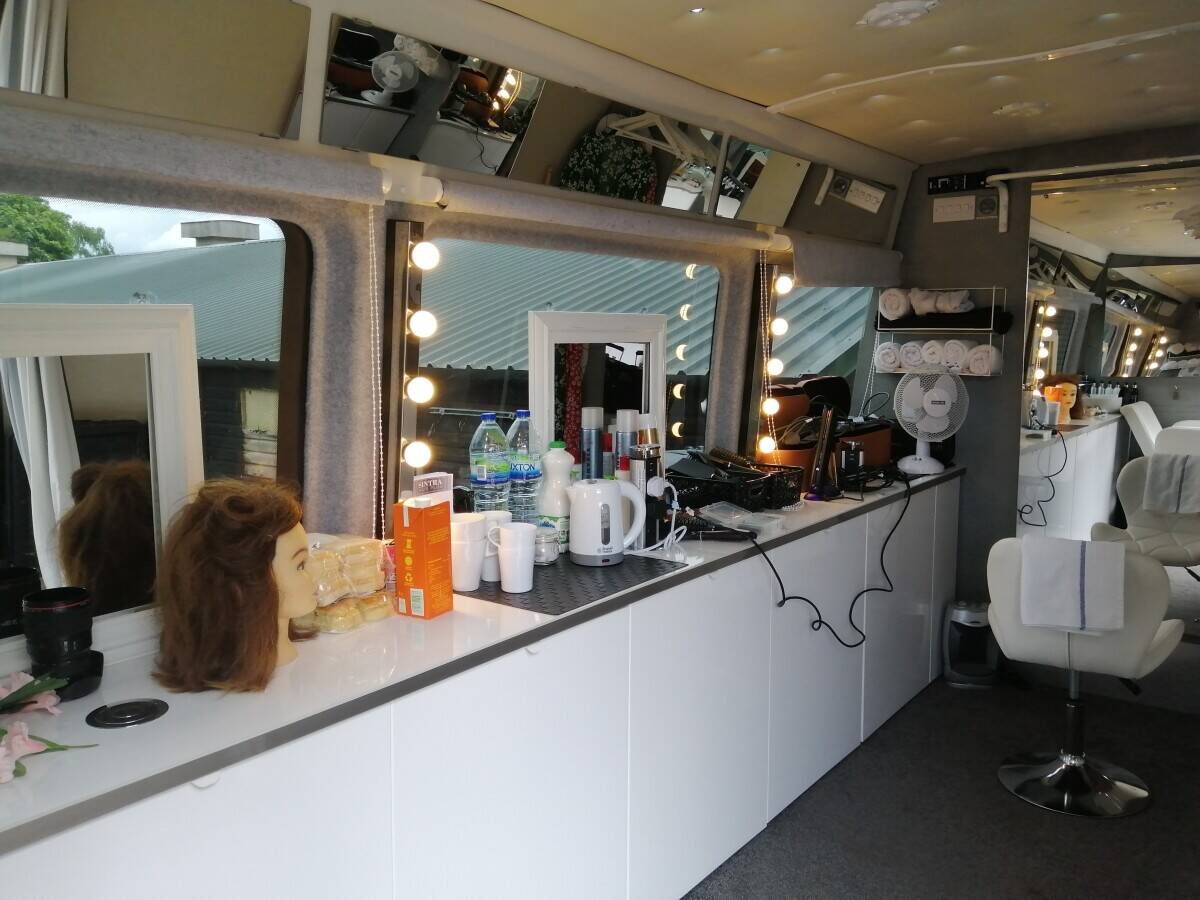 Mobile hair and beauty salon van