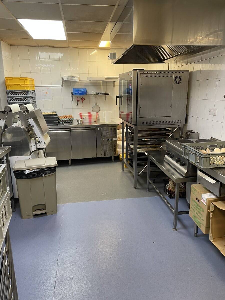 Bakery located in a high-traffic commercial area in Cardiff