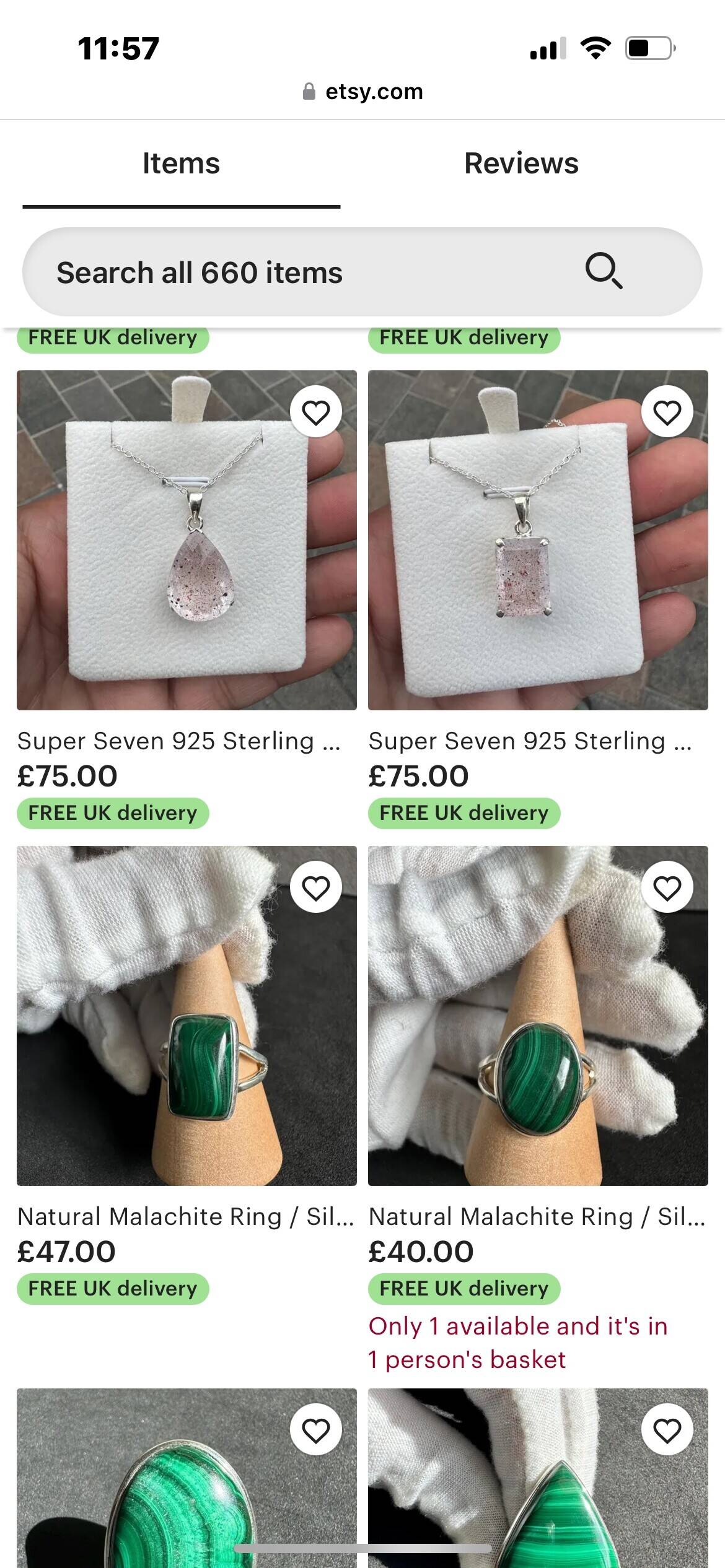Jewellery stock