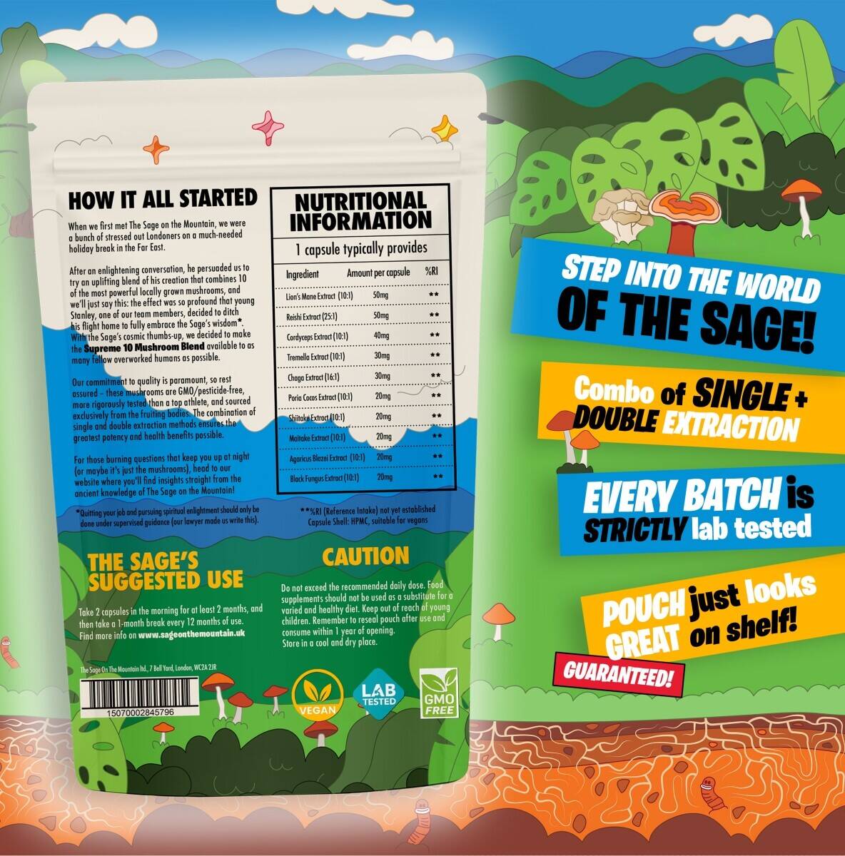 Beautifully Marketed Mushroom Supplement Brand With DTC Website, Established Supply Chain