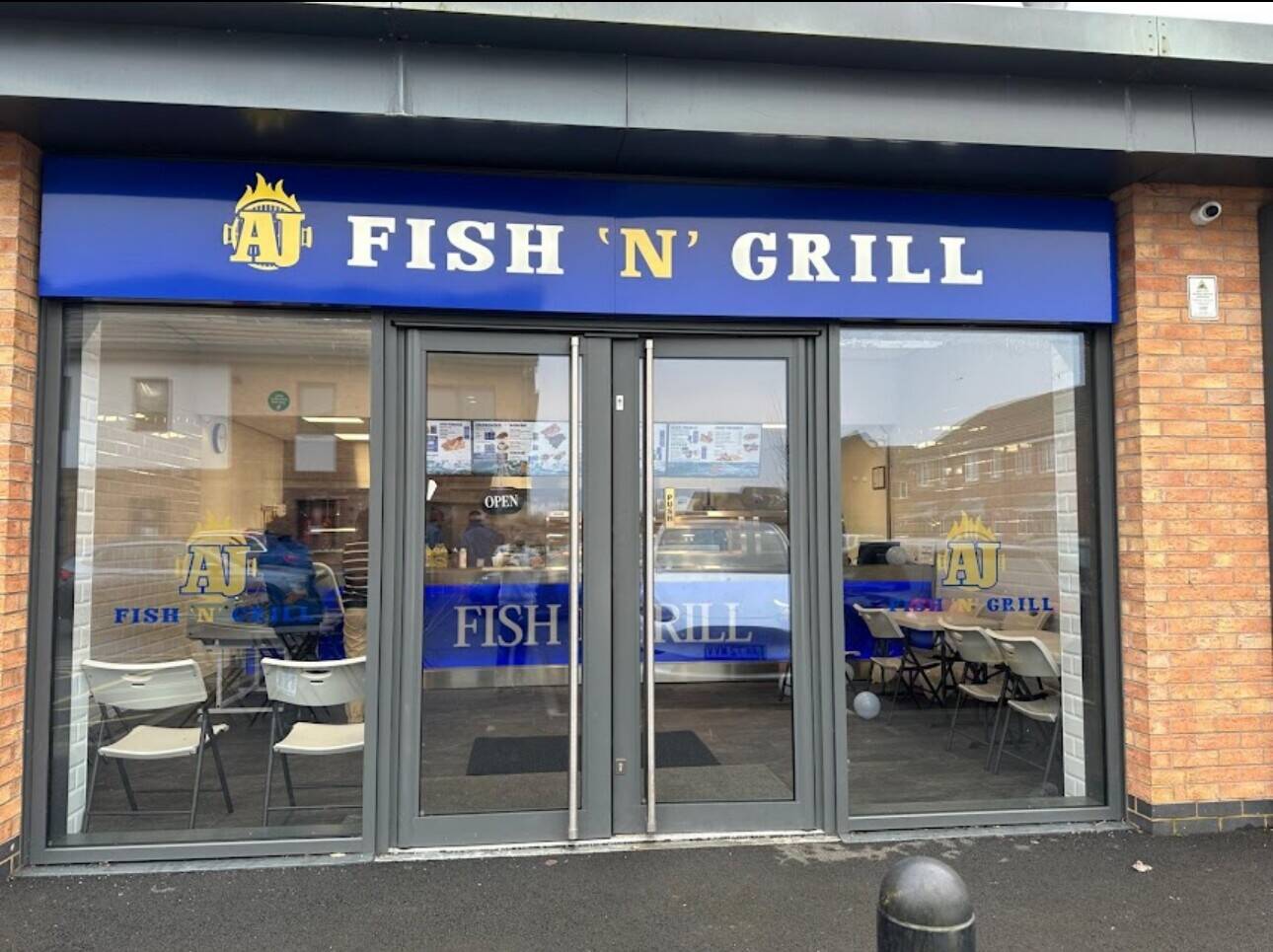 Famous Fish and Grill takeaway shop with all new equipments for sale in Pineham Northampton