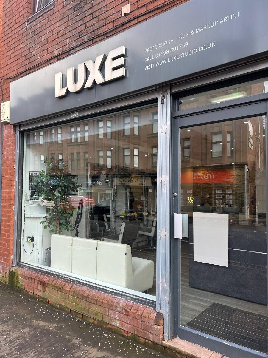 Luxe Hair & Makeup Salon Uddingston Main Street - Business For Sale 30k - Long Lease Available