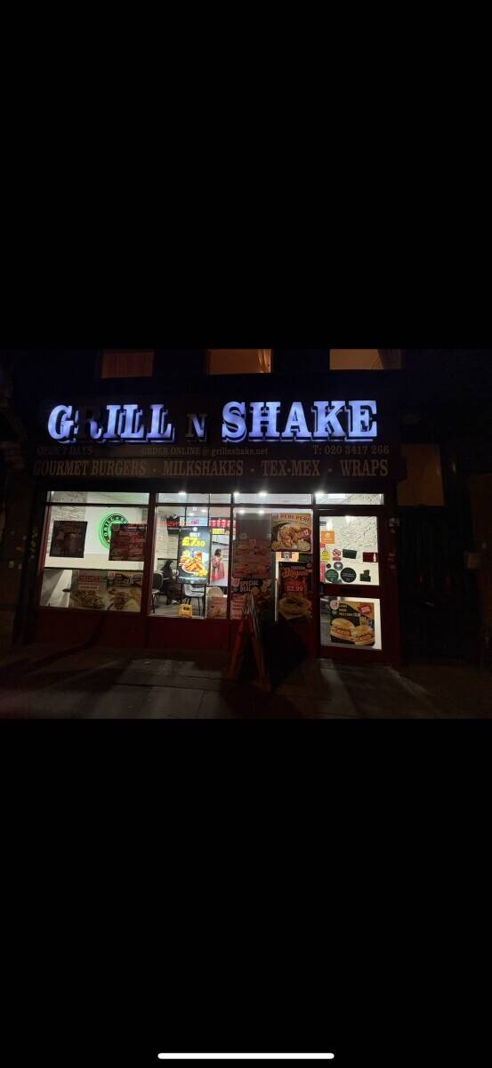 Fast food takeaway shop for sale in Hornsey London grilled meals, shakes