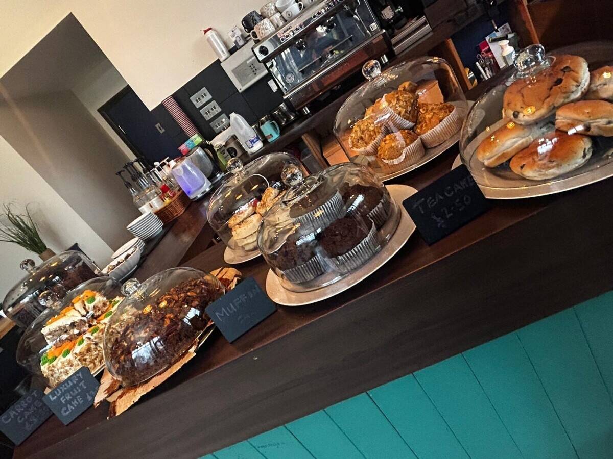Coffee shop selling hot and cold food and drinks