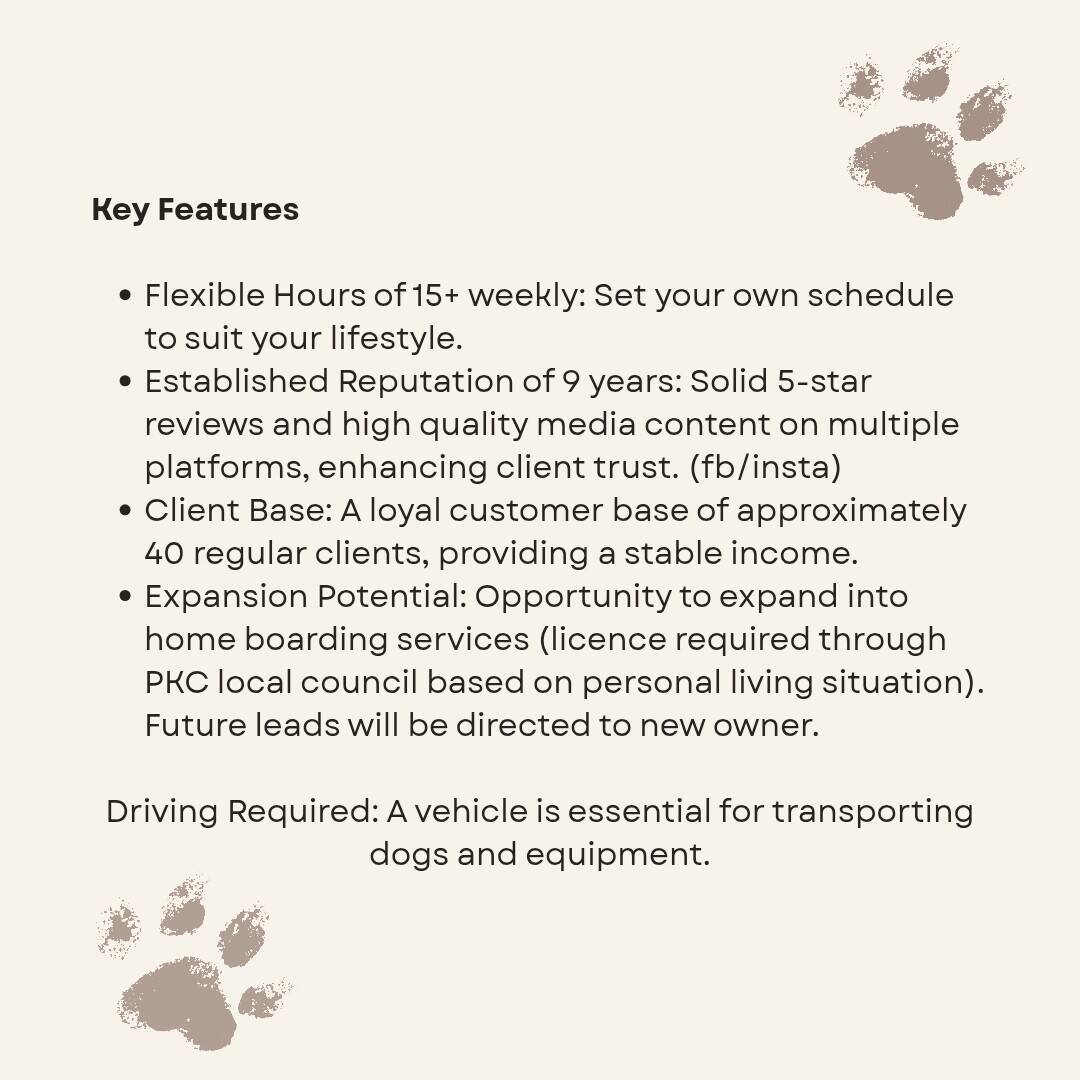 Dog walking business Perthshire