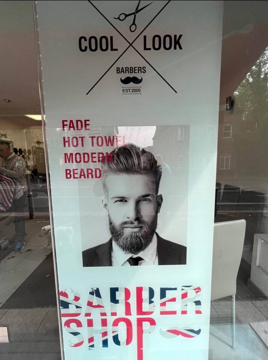 Barber shop in Epsom town centre