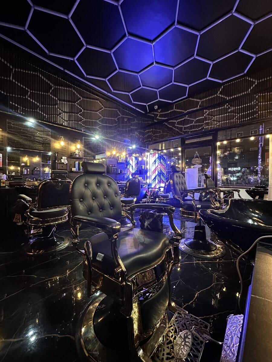 Afro carribean and Asian Turkish style luxury barber shop and academy 