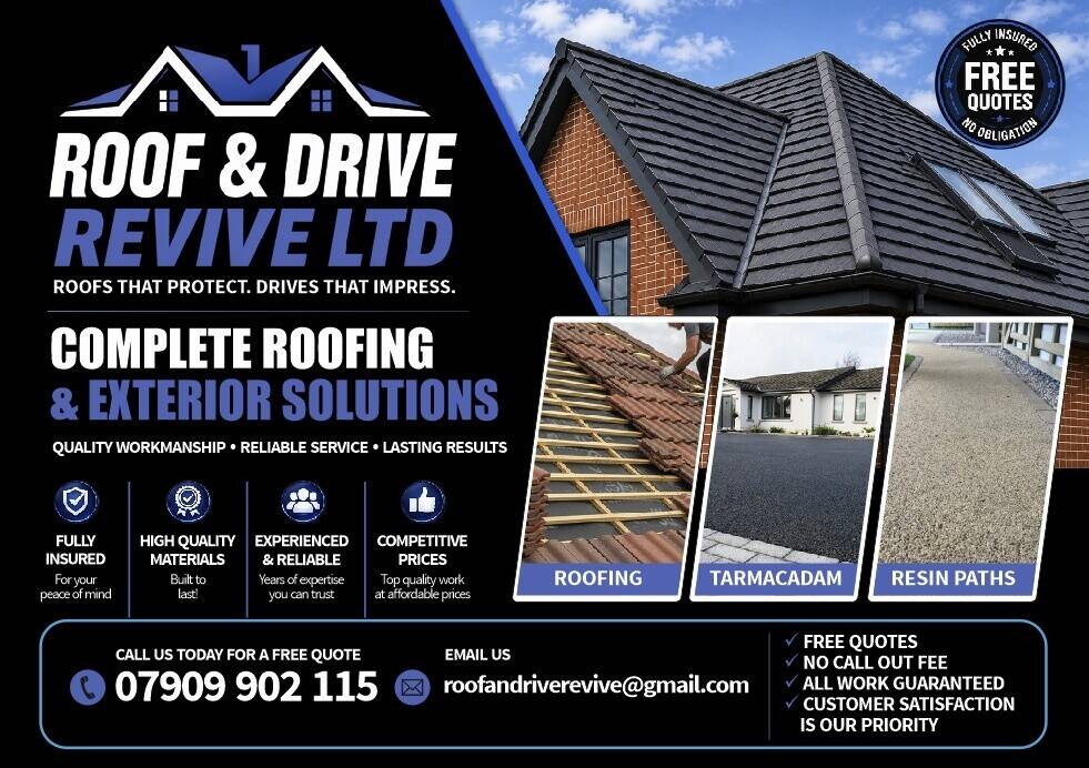 Roofing and Driveway company for sale