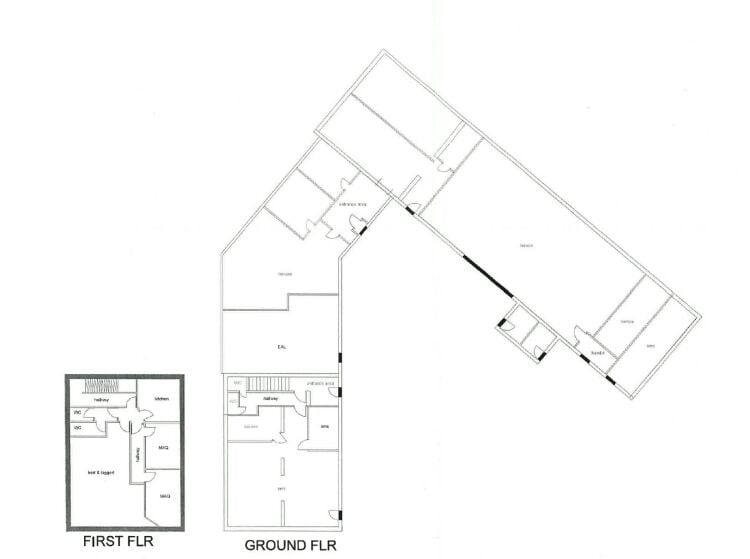 Commercial Premises incorporating two storey office and workshop.