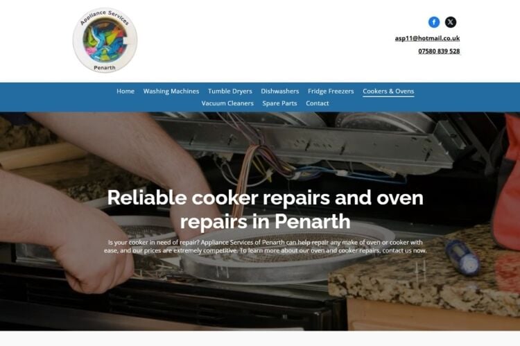 Relocatable Domestic Appliance Repairs Business