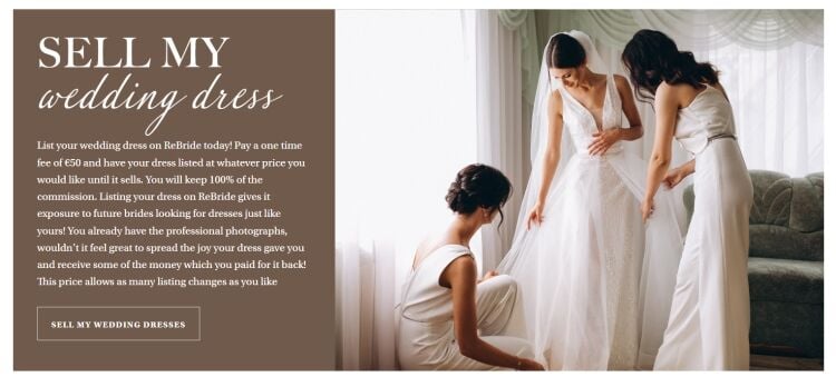 Unique Online Bridalwear Resale Platform with Strong Media Coverage Photo 3