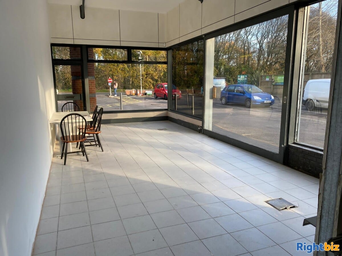 LH Rare Corner retail unit in busy petrol station on the edge of Chichester