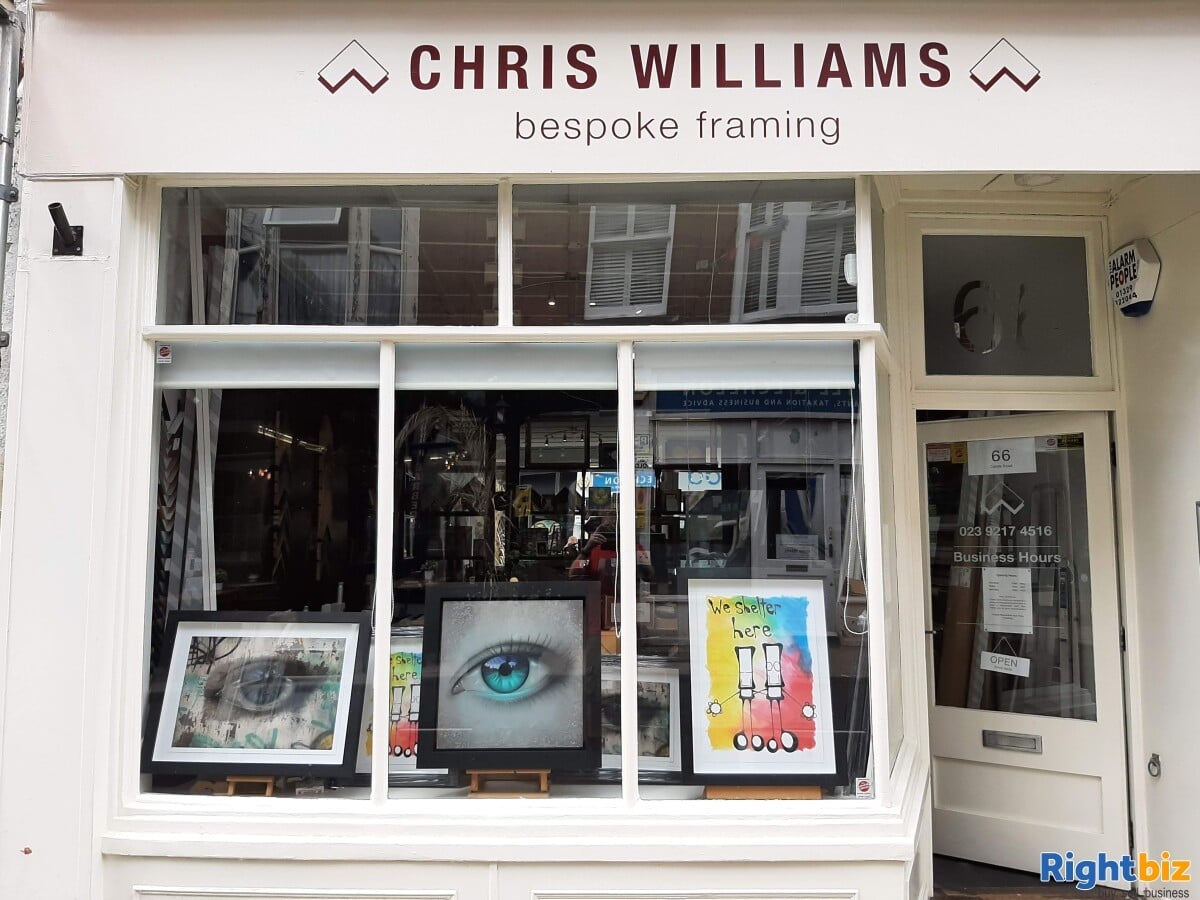 Established Bespoke Picture framing business for sale in Southsea Hampshire