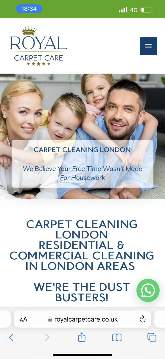 Carpet and upholstery cleaning company for sale