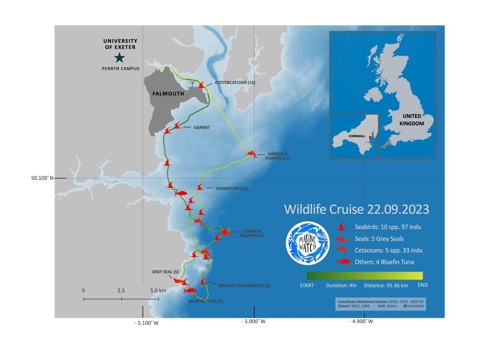 Unique Coastal Wildlife Cruises and Charters Marine Business in Cornwall for Sale
