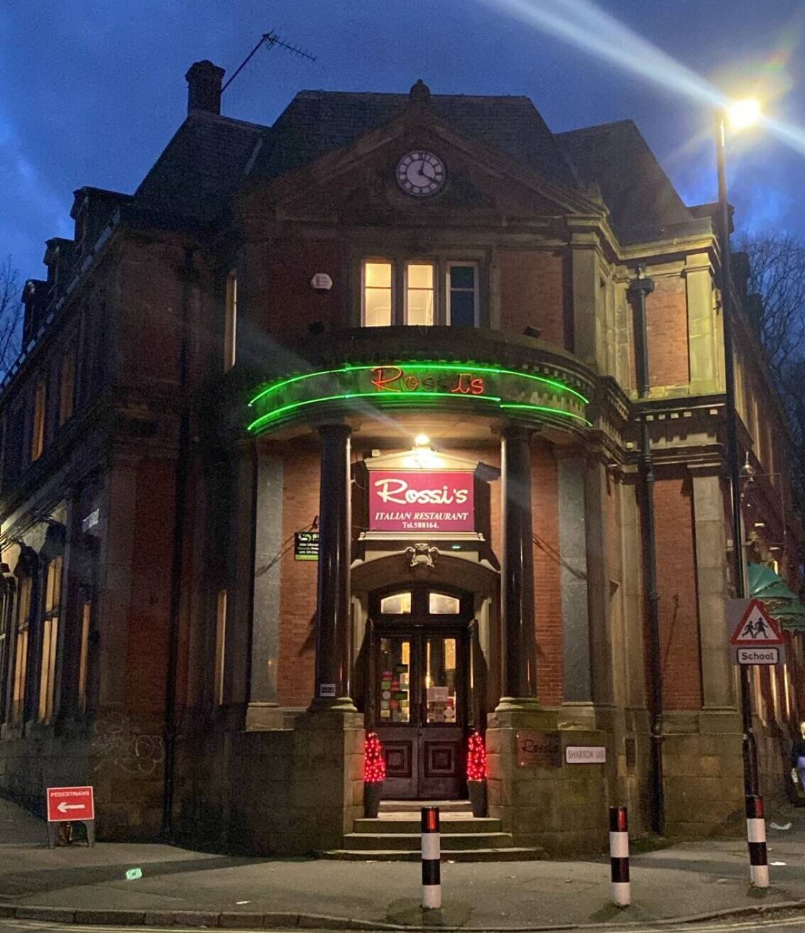 Rossi’s Italian Restaurant for sale Sheffield
