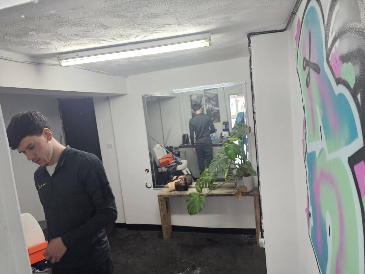 Busy barbershop in Swindon 