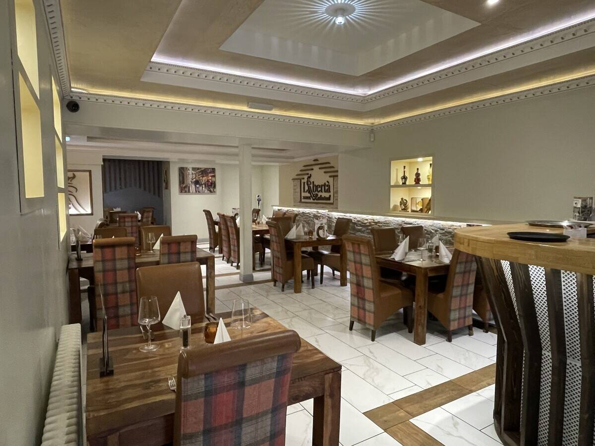 Italian Restaurant in Bathgate for sale, licensed, trading, beer garden, fully fitted