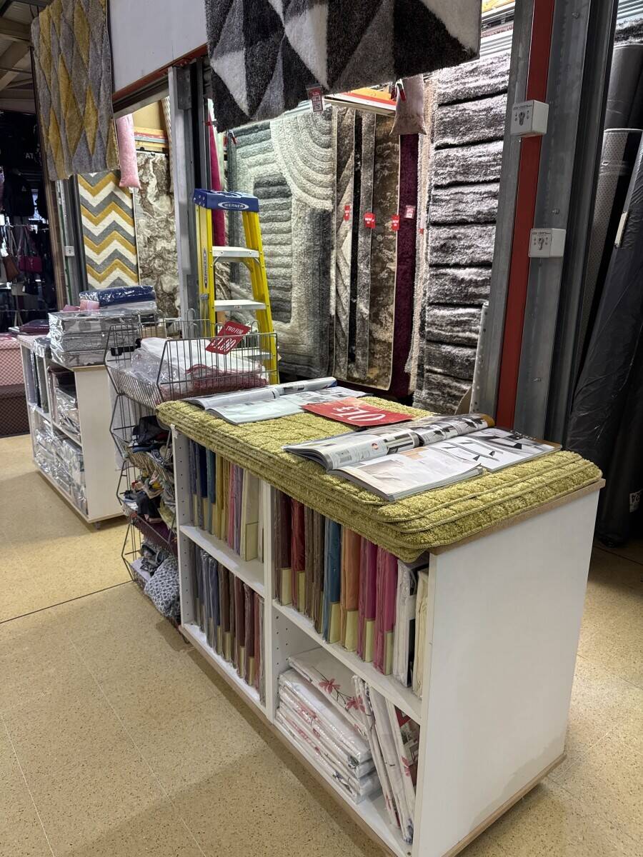 Busy Bedding & Homeware Shop in Busy Gorton Market