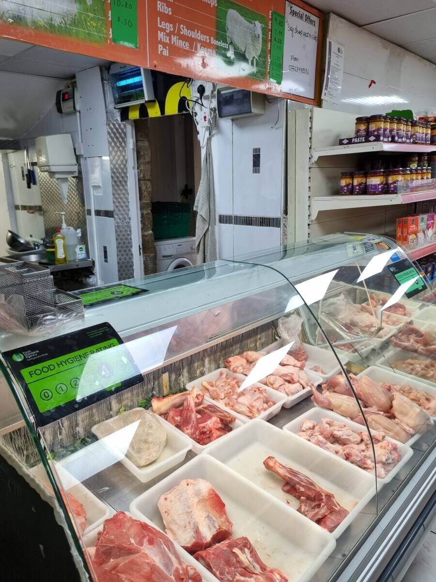 Grocer and meat shop