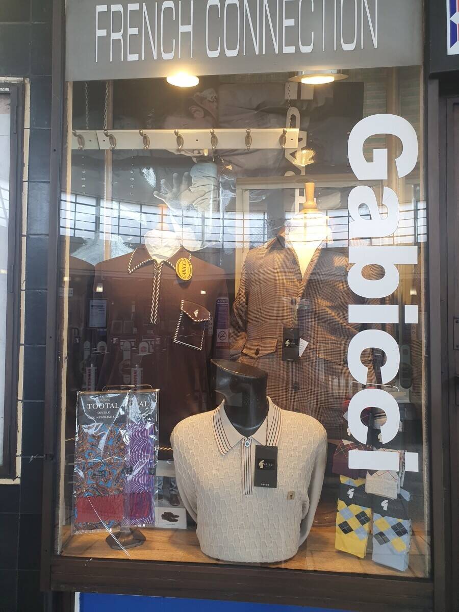 A London Underground Station Based Men's Fashion Retailer