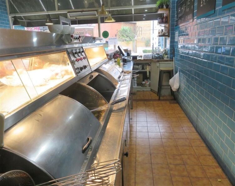 Upmarket fish & chip shop and licensed restaurant, Surbiton