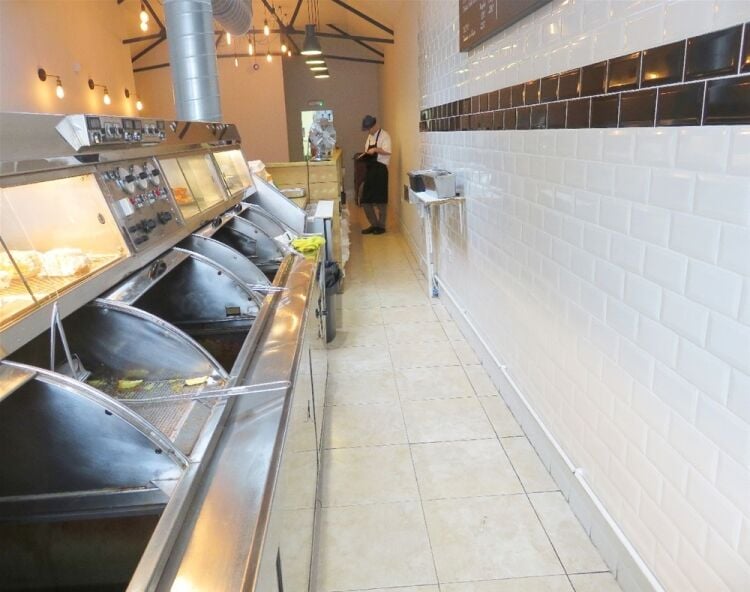 Smartly fitted fish & chip shop and restaurant, Brixton