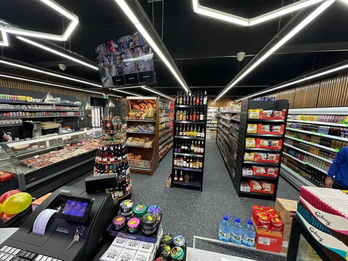 European supermarket and Butcher off-licence also