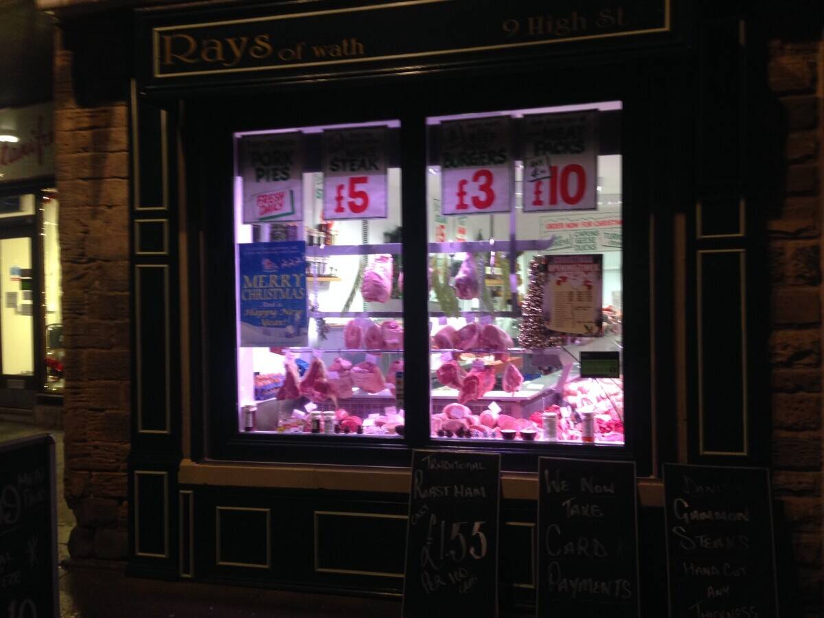 Butcher for sale in Rotherham South Yorkshire.