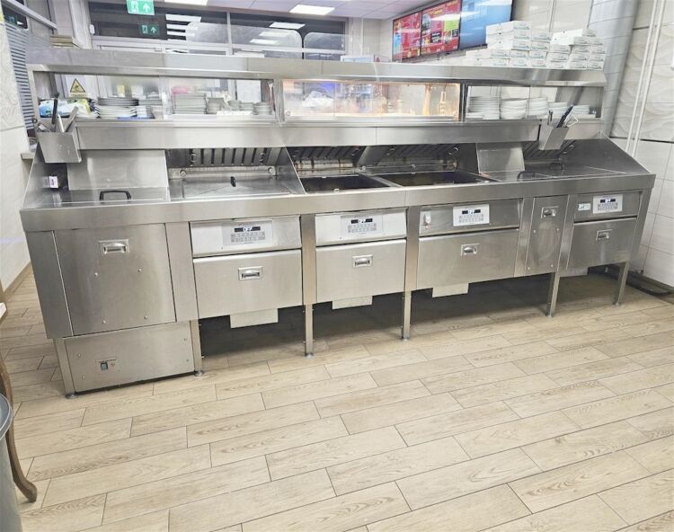 Recently fitted fish & chip shop, Scunthorpe town centre