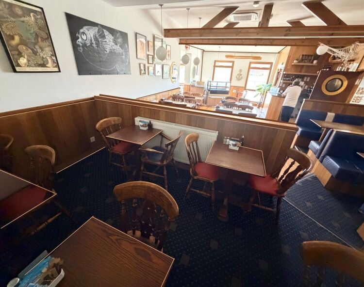 Detached fish & chip takeaway & 60 cover restaurant on huge plot with parking for over 35 vehicles
