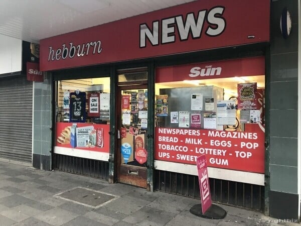 REDUCED Newsagent & Card Shop in Hebburn, Gateshead £15 000 Leasehold Photo 1