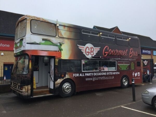 American Styled Diner Double Decker Bus