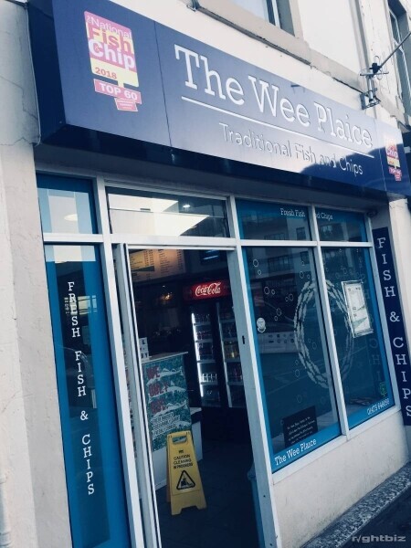 Fish and Chip Takeaway in Largs Ayrshire Seaside Town Photo 1