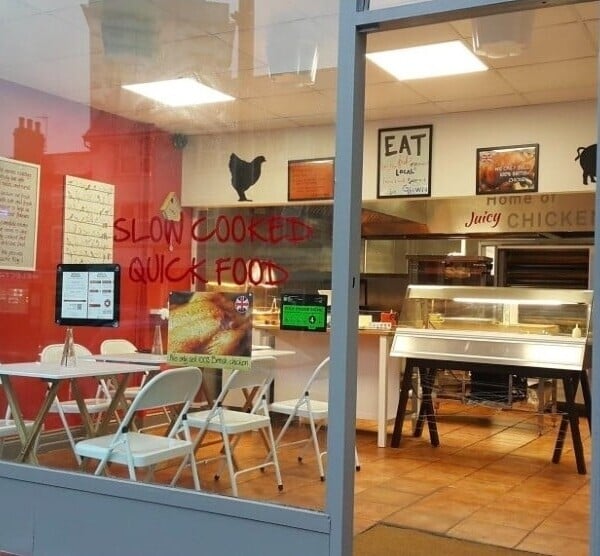Unique Roasted Chicken Shop, Leiceseter City Center, There is no business rate. Photo 1