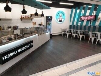 Beautiful Crepe / Waffle unit in a food court. Beautiful Crepe / Waffle unit in a food court.
