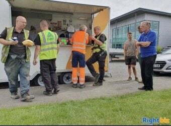 Freehold catering trailer & pitch for sale in Preston farm industrial estate, Stockton on tees.