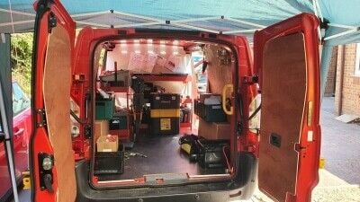Locksmith van, tools, 2 x key cutting machine and some stock Locksmith van, tools, 2 x key cutting machine and some stock