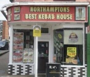 Turkish kabab shop in Northampton town centre