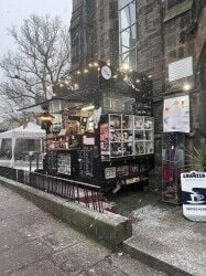 Food truck located at the centre of Edinburgh in private property