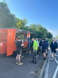 Burger Van and trading licence with use of land for sale in Newport.